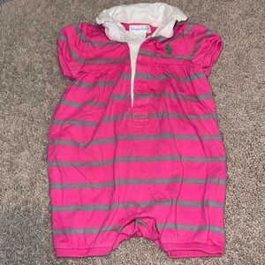 COPY - Ralph Lauren rugby baby girl bubble romper 6M